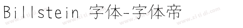 Billstein 字体字体转换